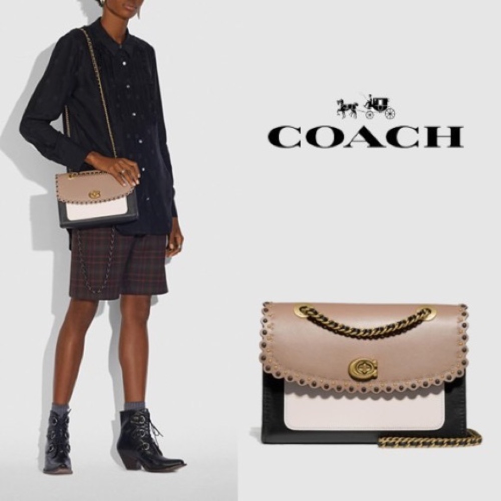 Coach Parker With Scallop Rivets Style No. 74090 - Picture 11 of 11